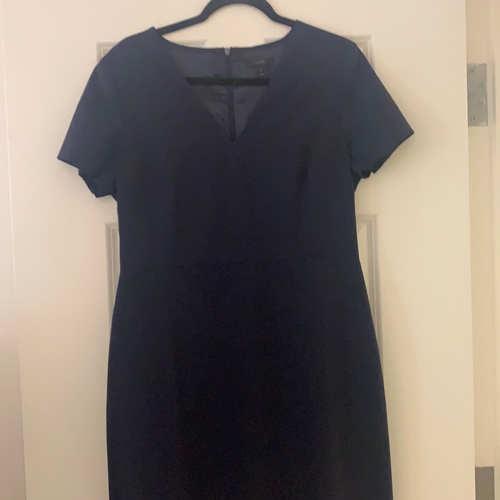 Navy J Crew business casual dress